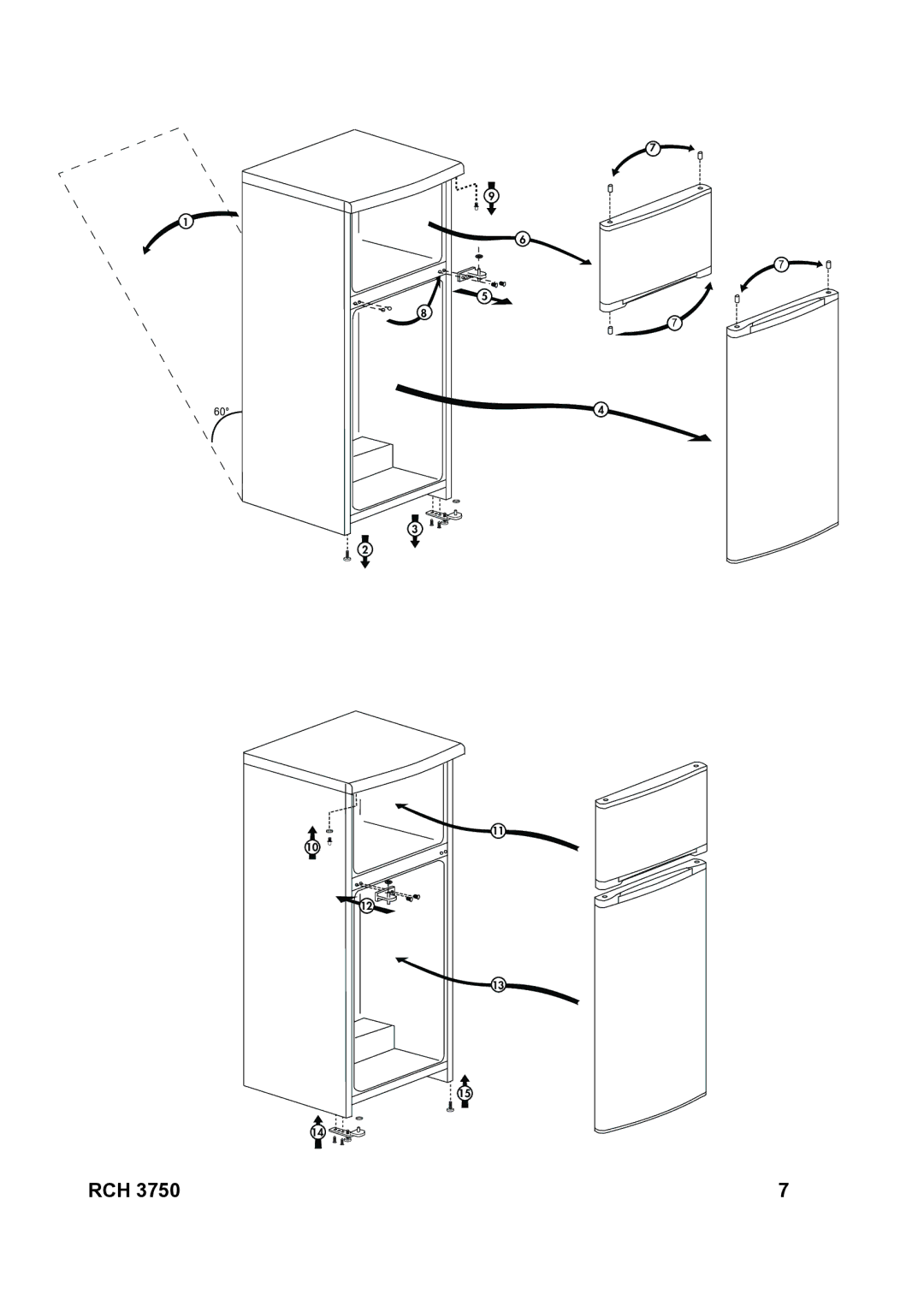 Beko RRN 2650, Refrigerator instruction manual Rch 