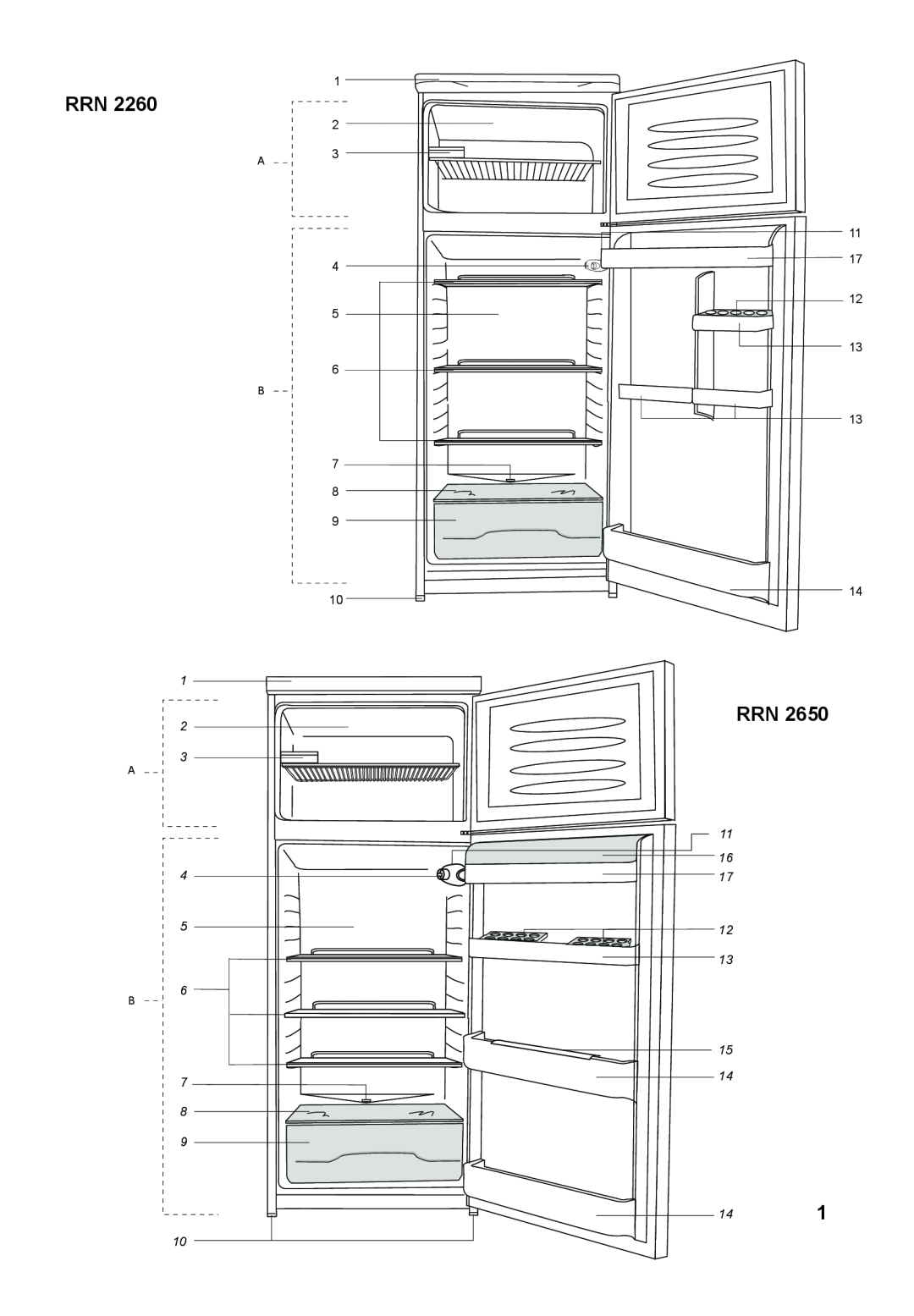 Beko RRN 2650, Refrigerator instruction manual 