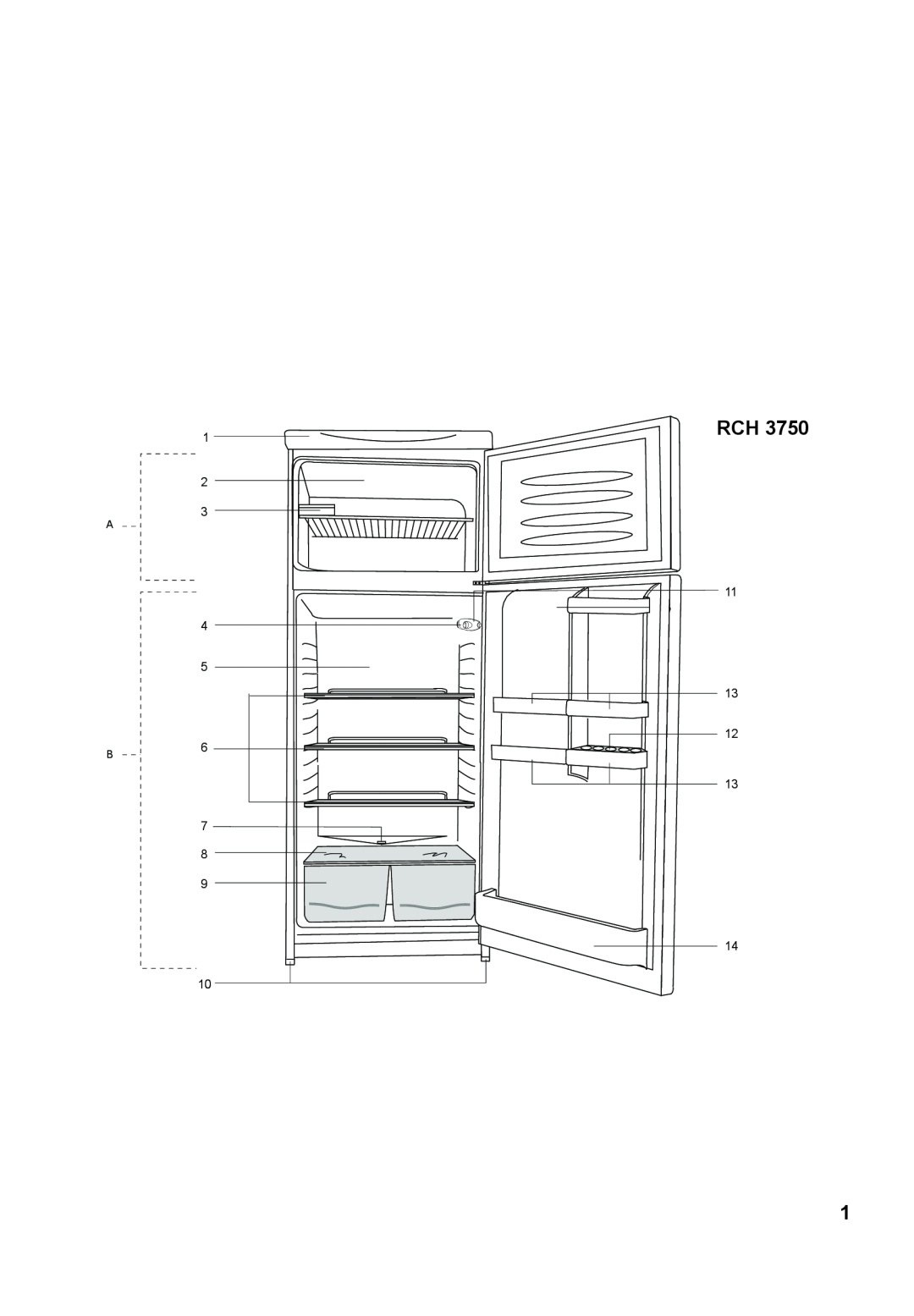 Beko Refrigerator, RRN 2650 instruction manual 