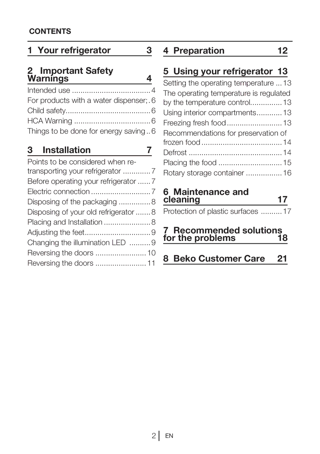 Beko SS 137020 Your refrigerator Important Safety, Installation, Preparation Using your refrigerator, Maintenance Cleaning 