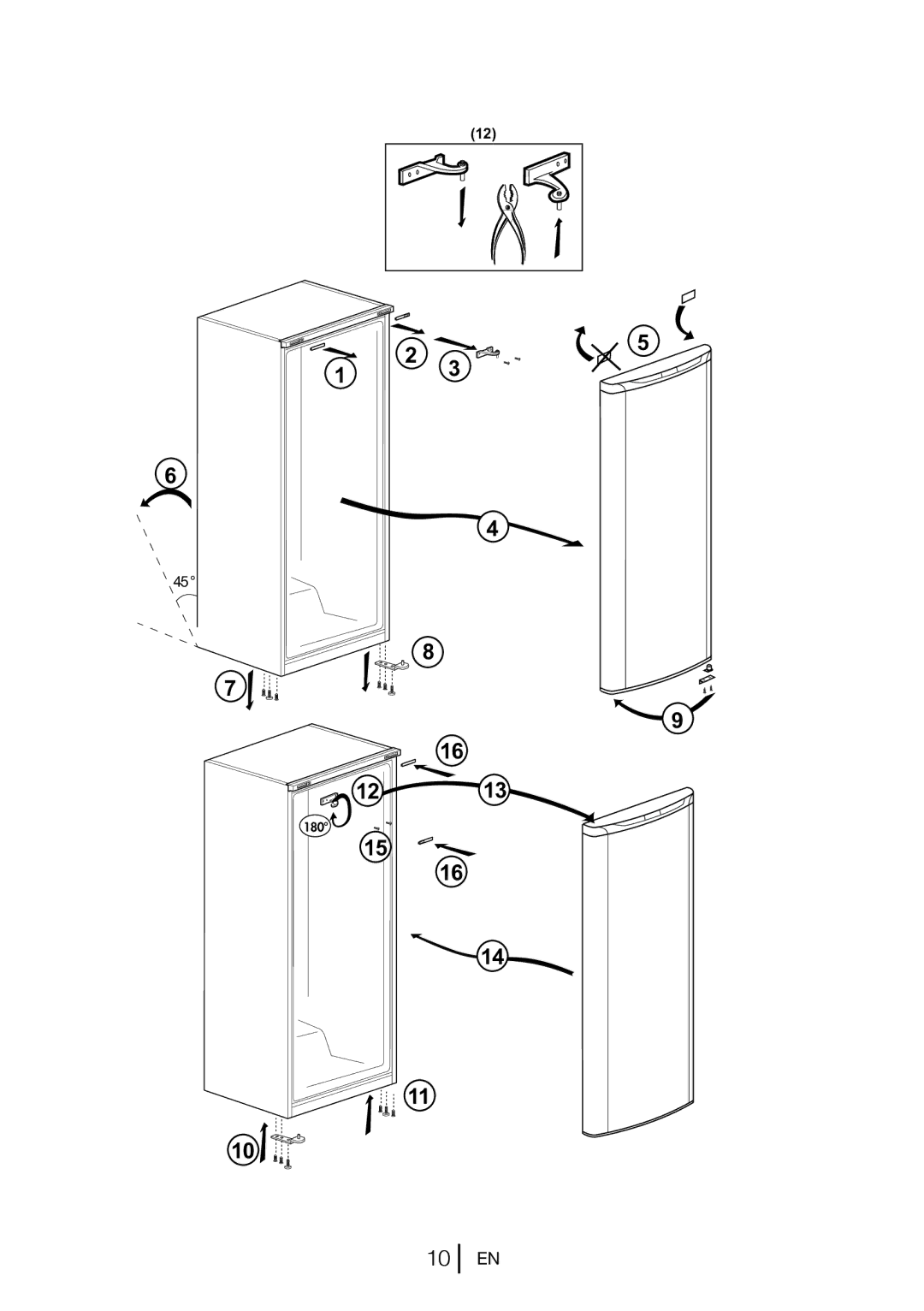 Beko TF546APW, TF546APS manual 180 