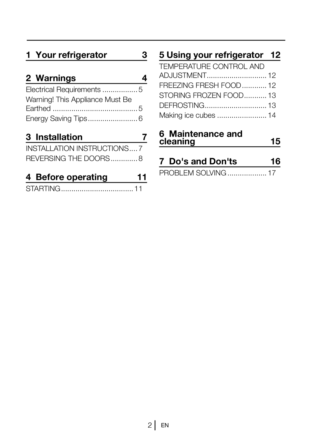 Beko TF546APW, TF546APS manual Your refrigerator, Installation, Before operating, Using your refrigerator 