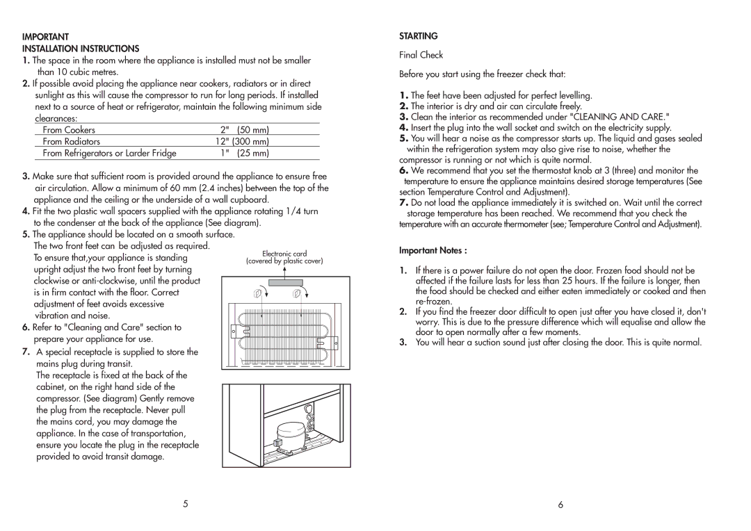 Beko TZDA 503 manual Electronic card 