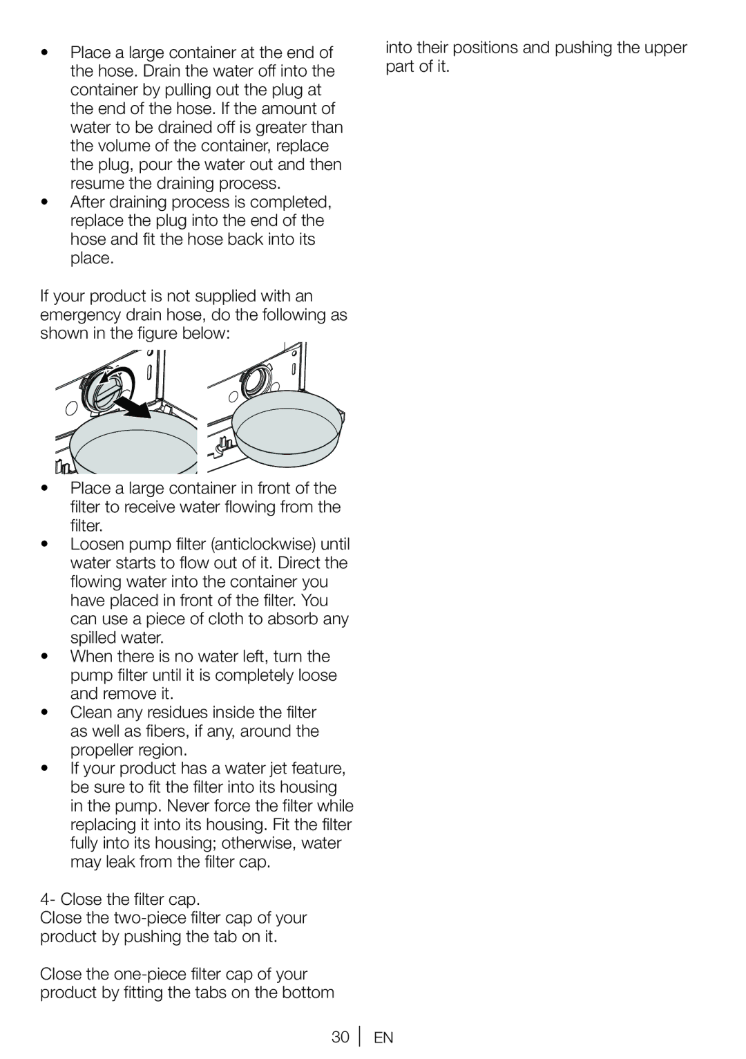 Beko WI 1382 user manual Into their positions and pushing the upper part of it 