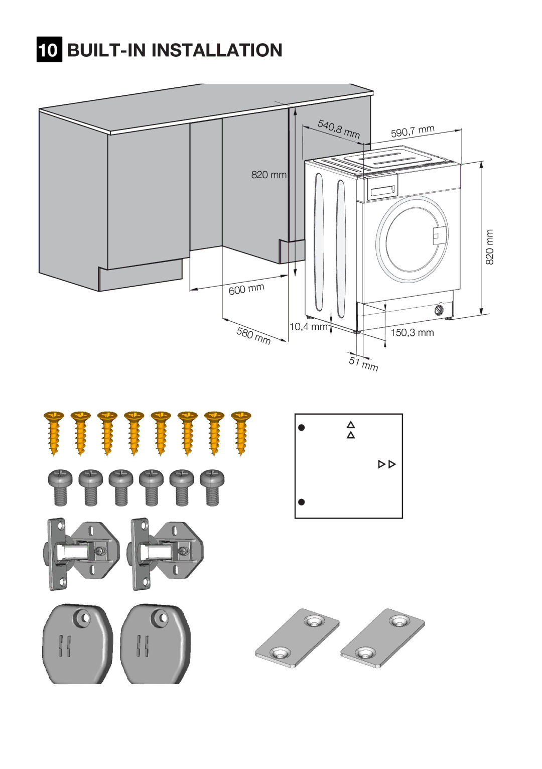 Beko WI 1382 user manual BUILT-IN Installation 