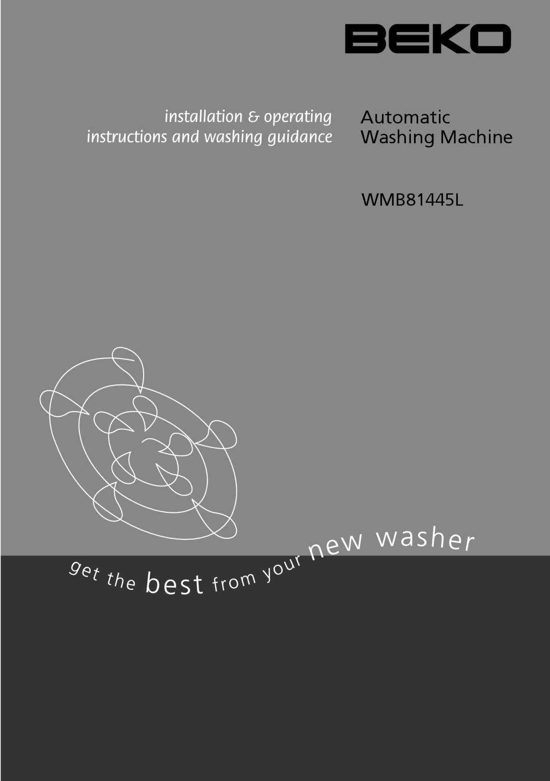 Beko WMB81445L manual Automatic Washing Machine 