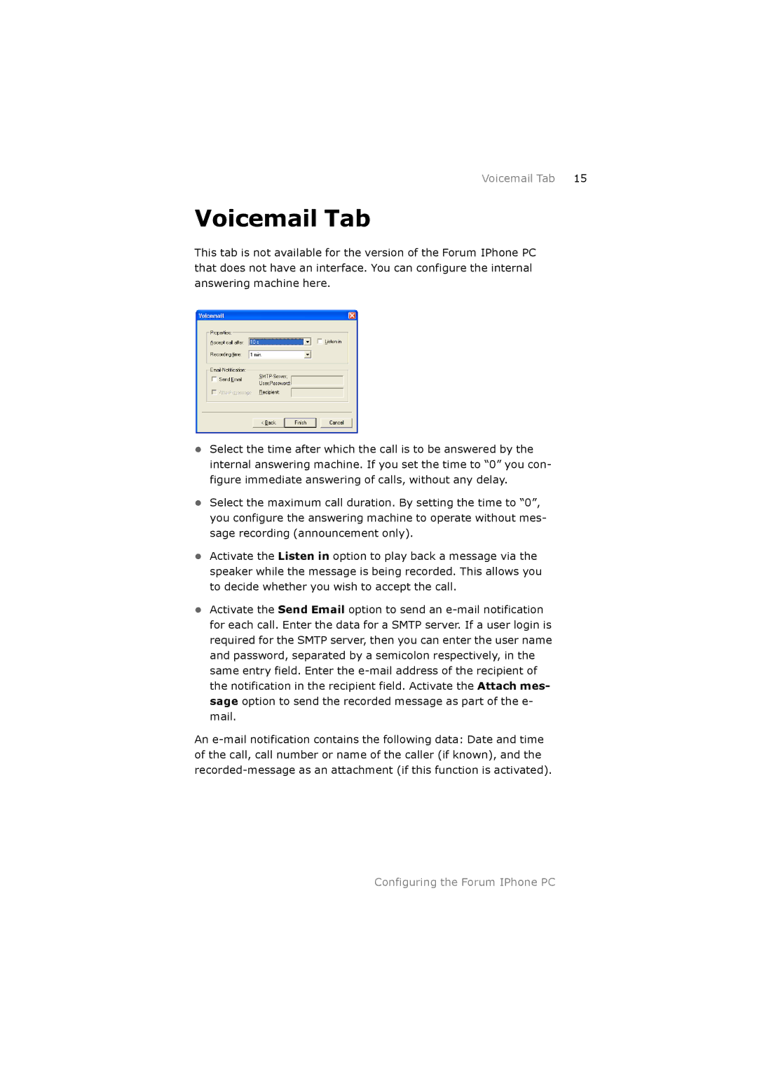 Belgacom 500 manual Voicemail Tab 