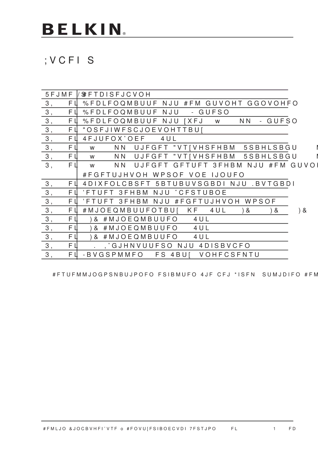 Belkin 42U user manual Zubehör, Teile-Nr Beschreibung 