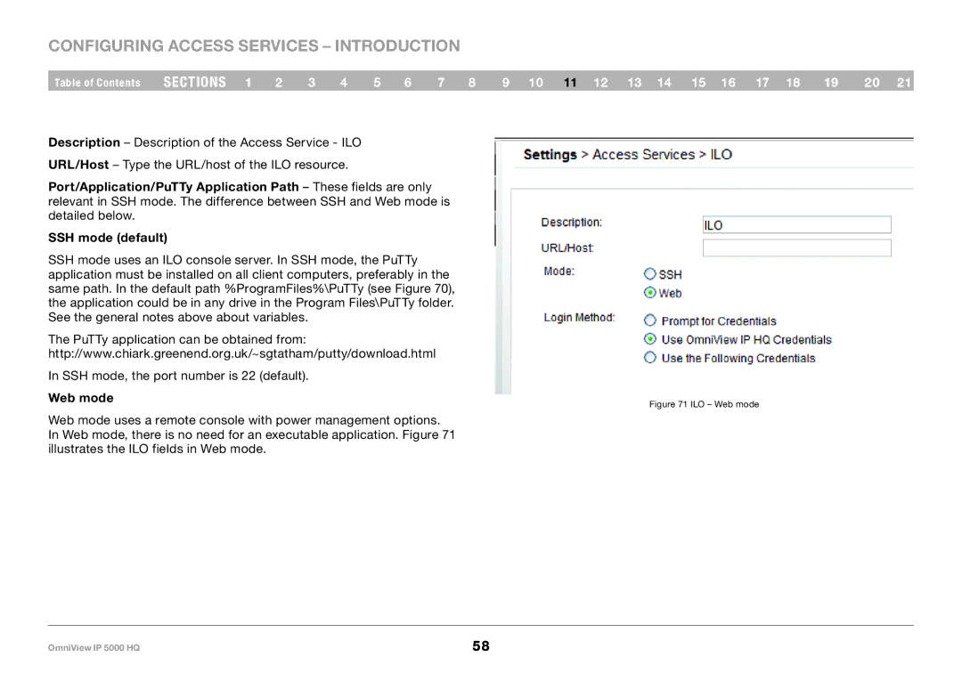 Belkin 5000HQ user manual ILO Web mode 