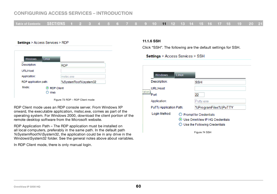 Belkin 5000HQ user manual 11..1..6 SSH, RDP RDP Client mode 