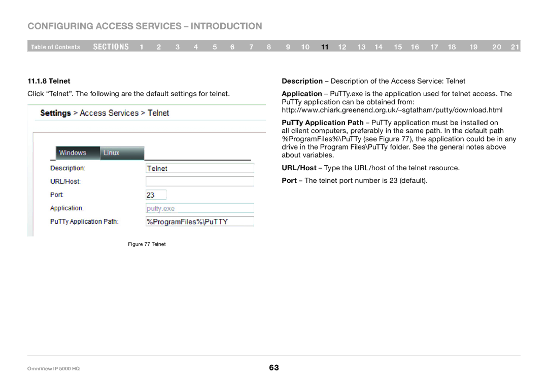 Belkin 5000HQ user manual Telnet 