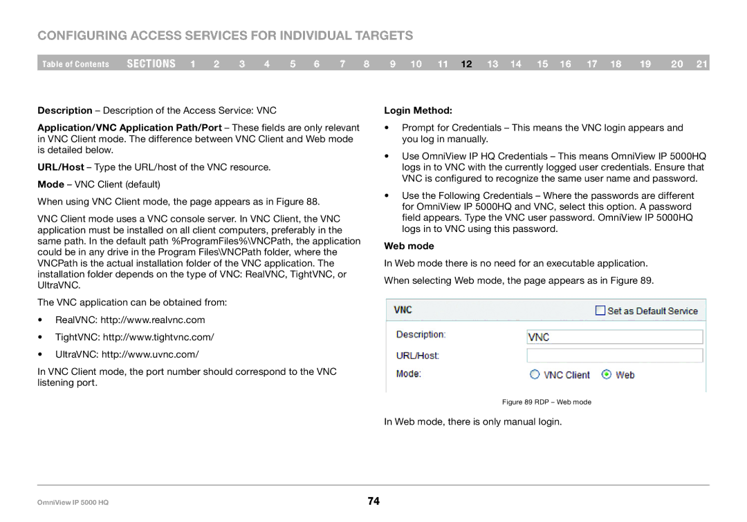 Belkin 5000HQ user manual Web mode 