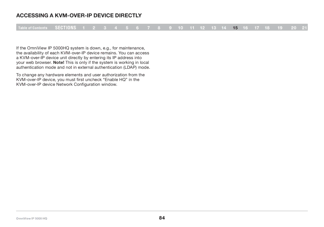 Belkin 5000HQ user manual Accessing a KVM-over-IP Device Directly 