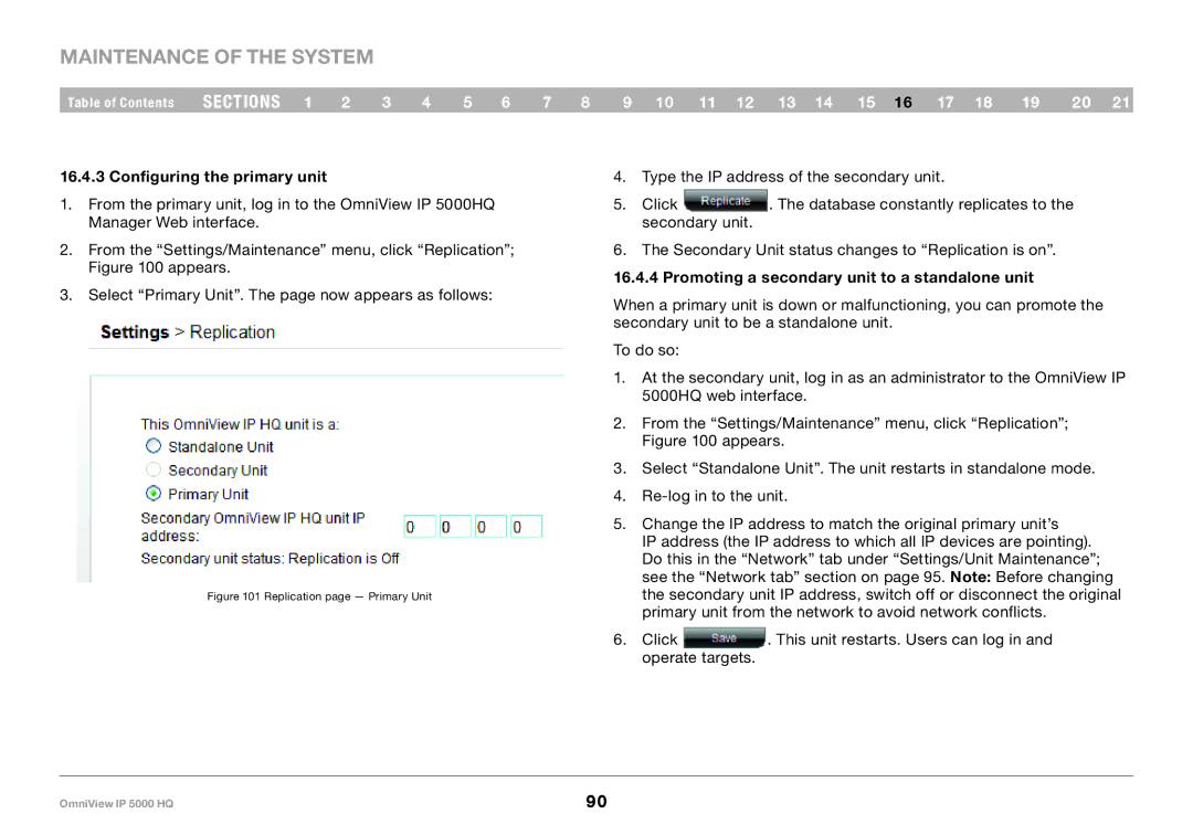 Belkin 5000HQ user manual Configuring the primary unit, 16. ..4 Promoting a secondary unit to a standalone unit 