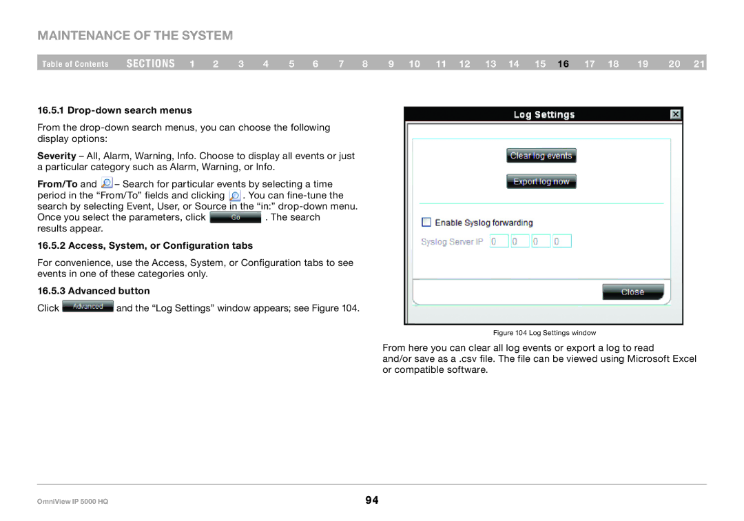 Belkin 5000HQ user manual Drop-down search menus, Access, System, or Configuration tabs 