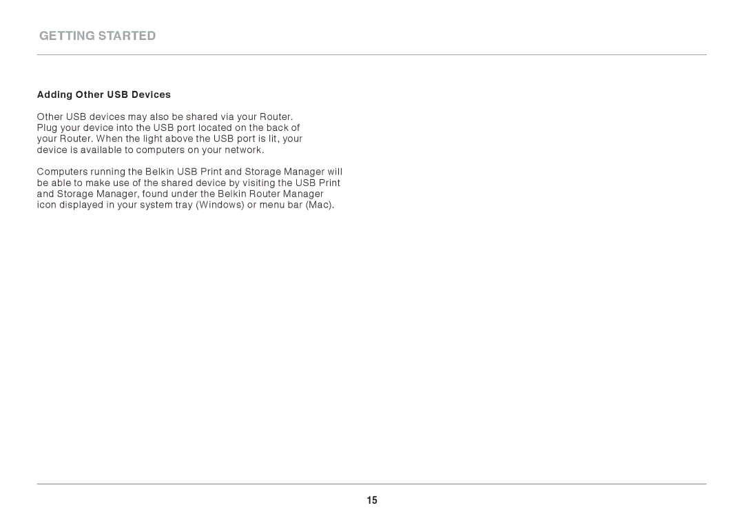 Belkin 8820AU00398 user manual Adding Other USB Devices 