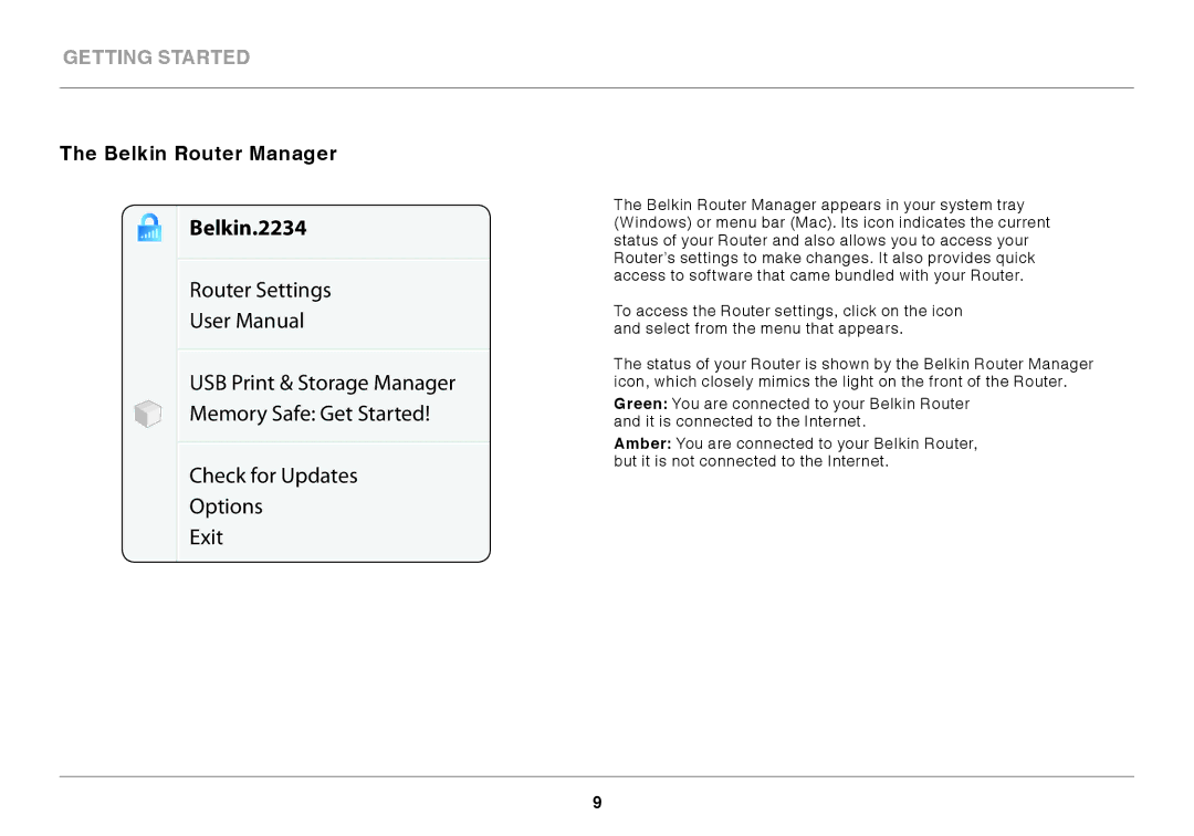 Belkin 8820ED00394_F7D3402_V1 user manual Belkin.2234, Belkin Router Manager 