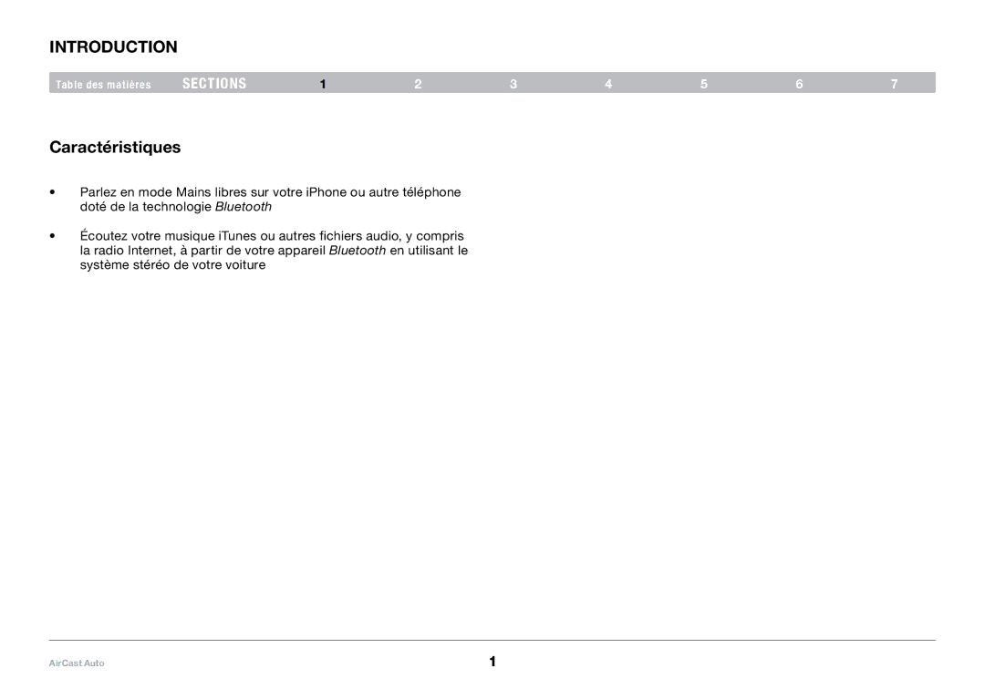 Belkin 8820tt00529 F4U037 user manual Introduction, Caractéristiques 