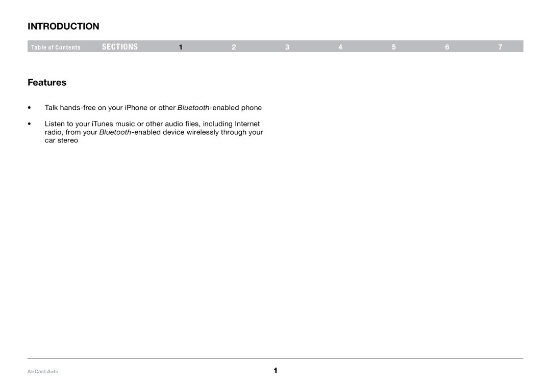 Belkin 8820tt00529 F4U037 user manual Introduction, Features 