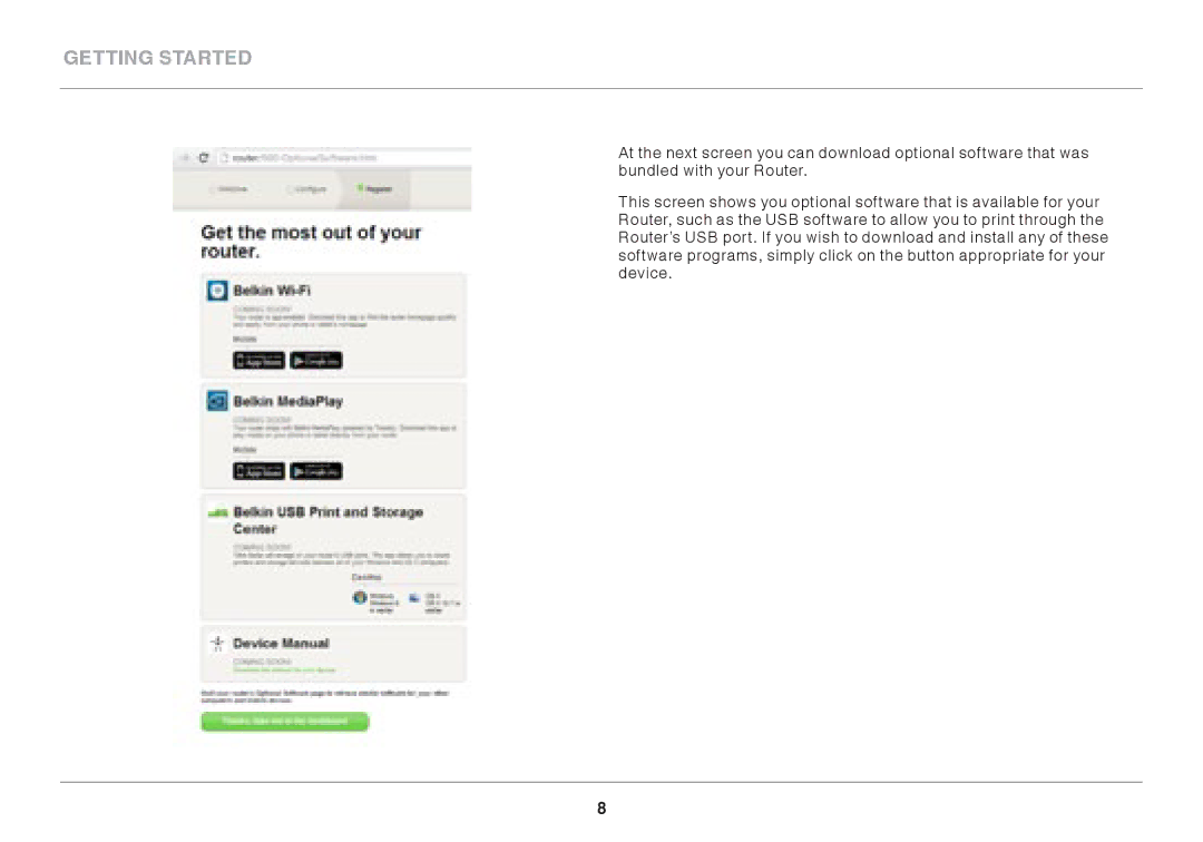 Belkin AC1800 user manual Getting Started 