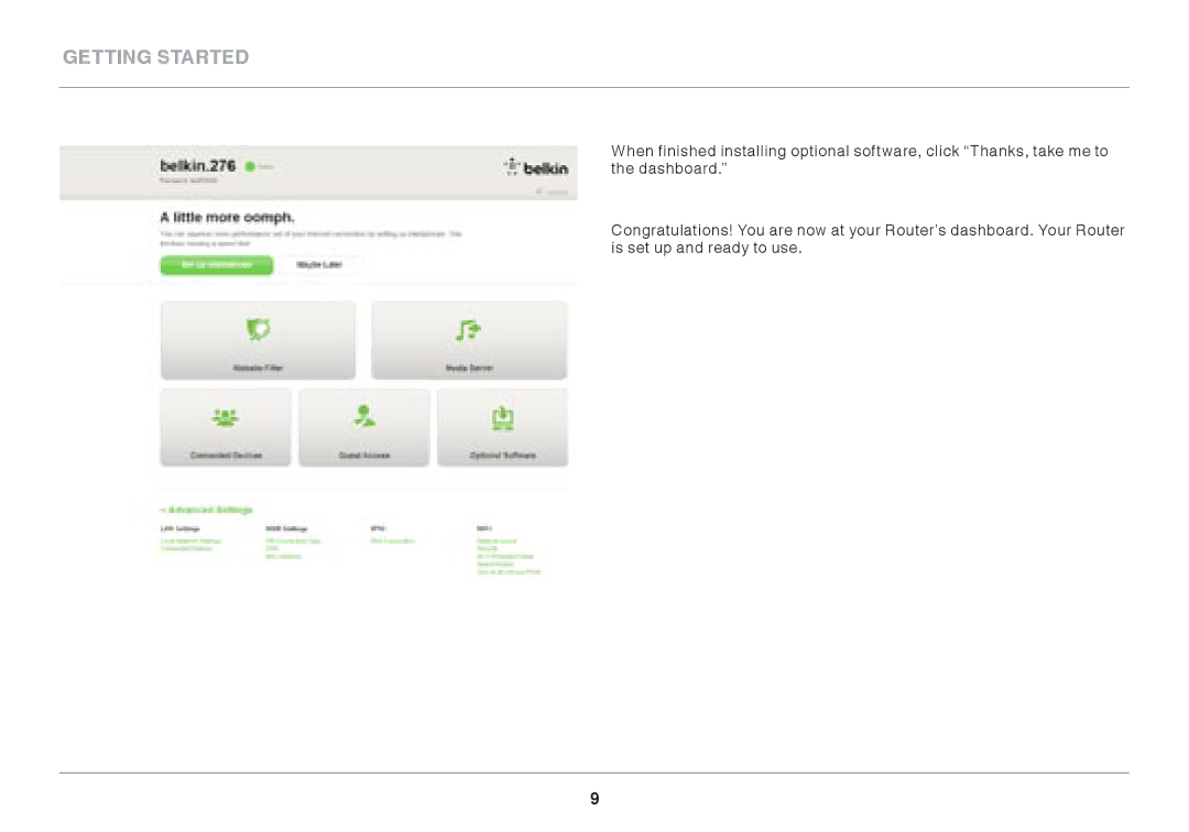 Belkin AC1800 user manual Getting Started 