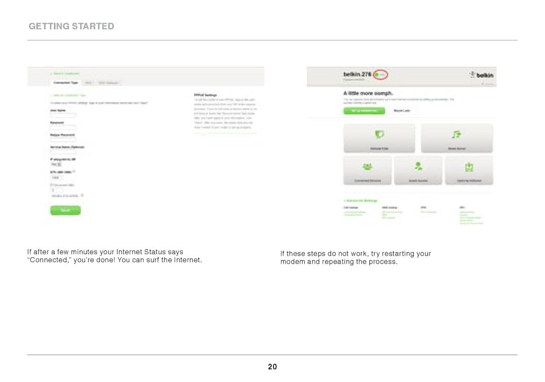 Belkin AC1800 user manual Getting Started 