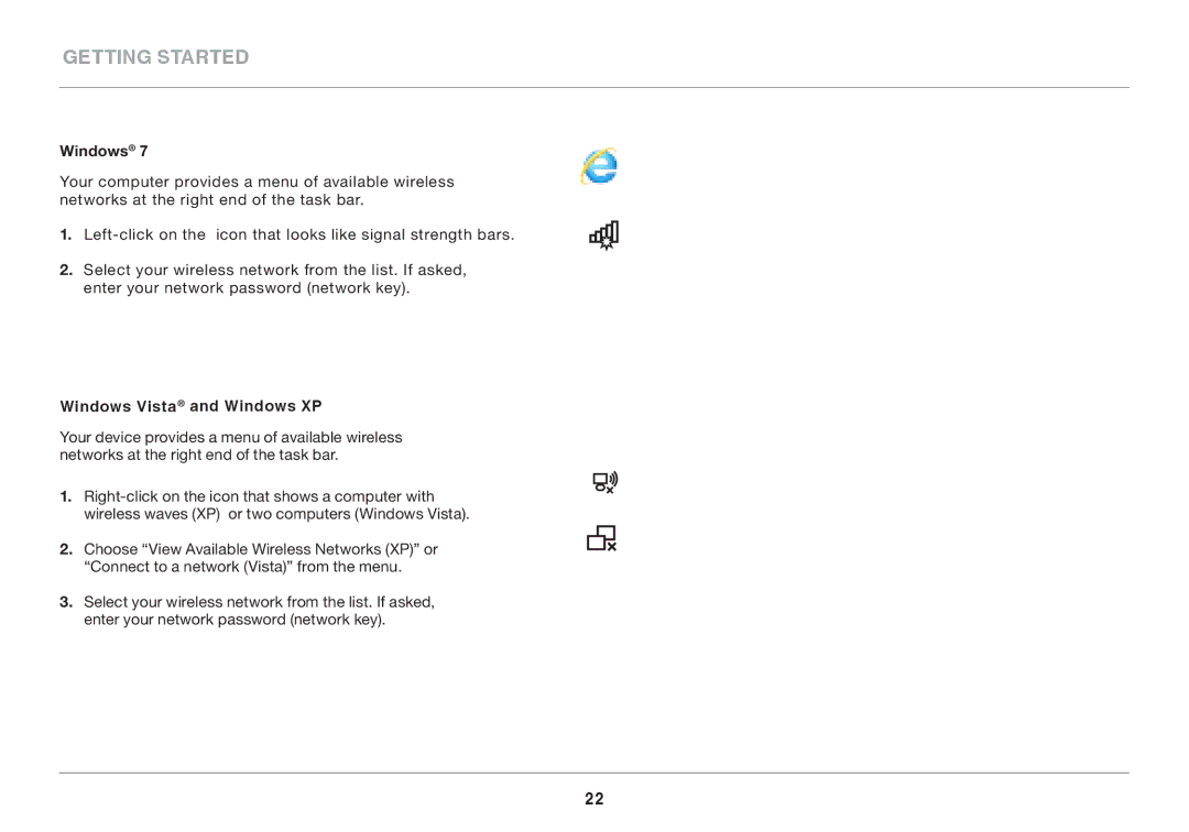 Belkin AC1800 user manual Windows Vista and Windows XP 