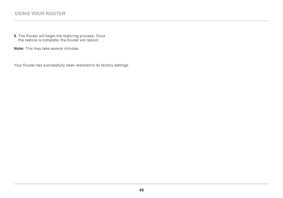 Belkin AC1800 user manual Using your router 