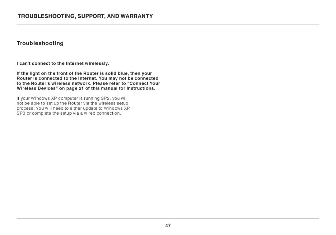 Belkin AC1800 user manual Troubleshooting, Support, and Warranty 