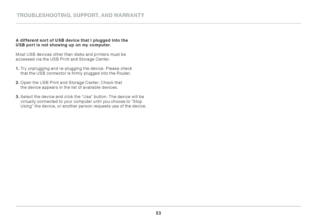 Belkin AC1800 user manual Troubleshooting, Support, and Warranty 