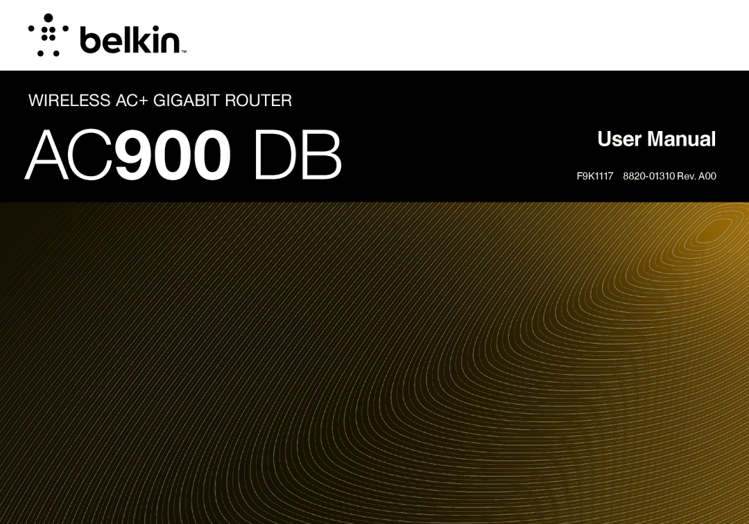 Belkin AC900 DB user manual 