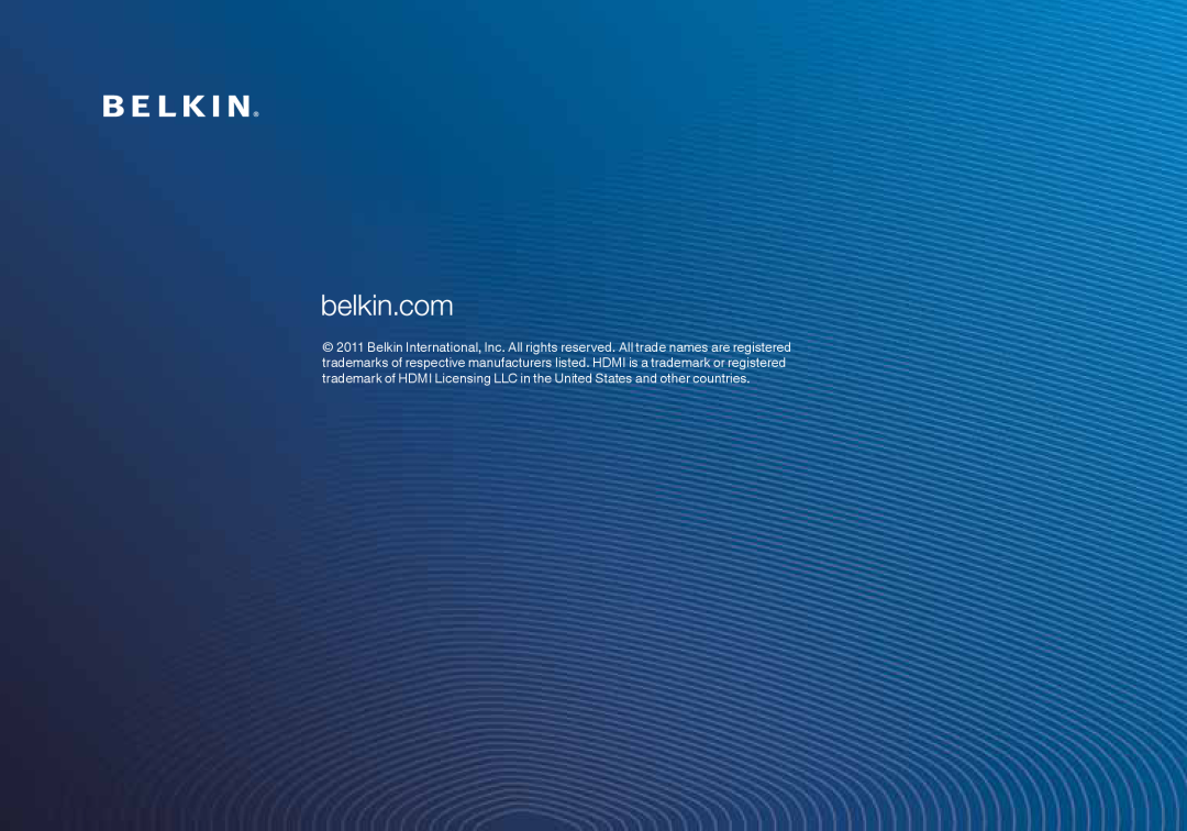 Belkin AV4 user manual 