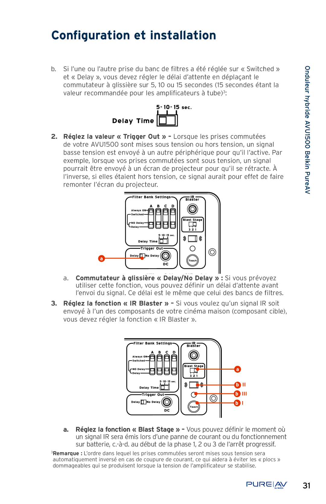 Belkin AP51300fc10-BLK, AVU1500 user manual II b III b 