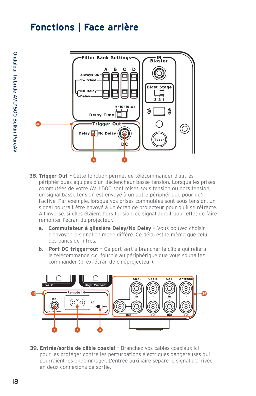 Belkin AP51300fc10-BLK user manual HybrideOnduleuAVU1500 Belkin PureAV 