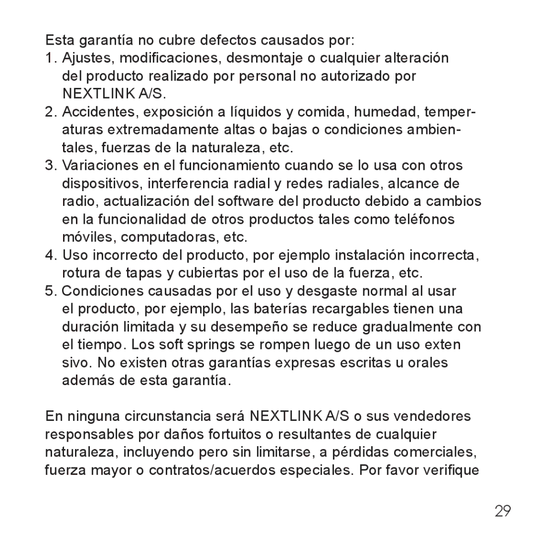 Belkin B3 user manual Nextlink A/S 