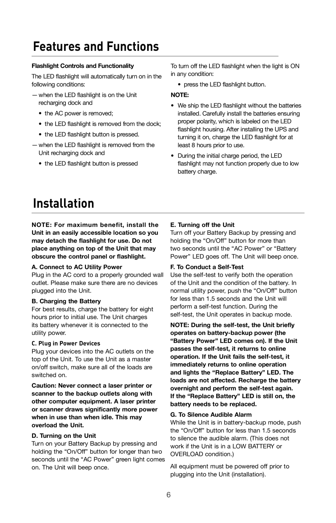 Belkin BU305500-USB user manual Installation 