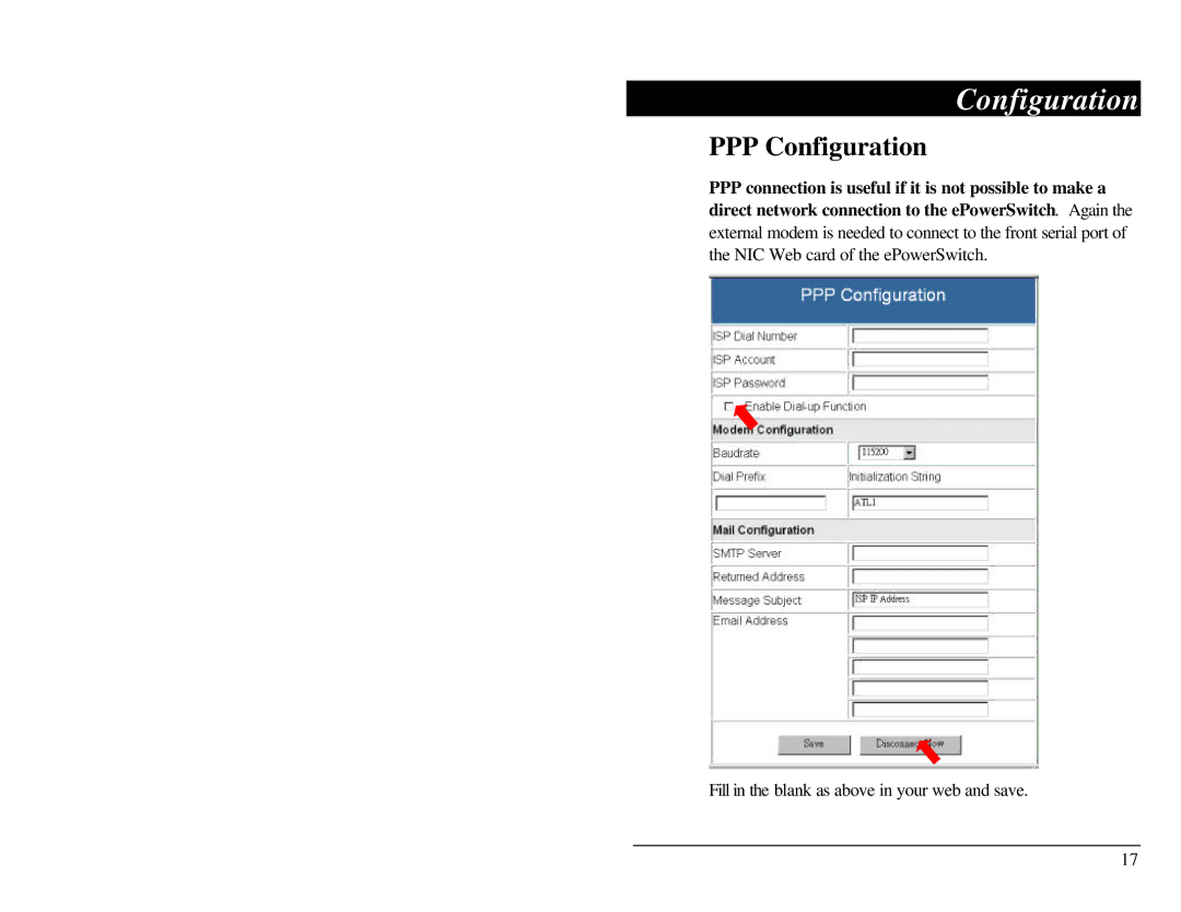 Belkin F1D001 user manual PPP Configuration 