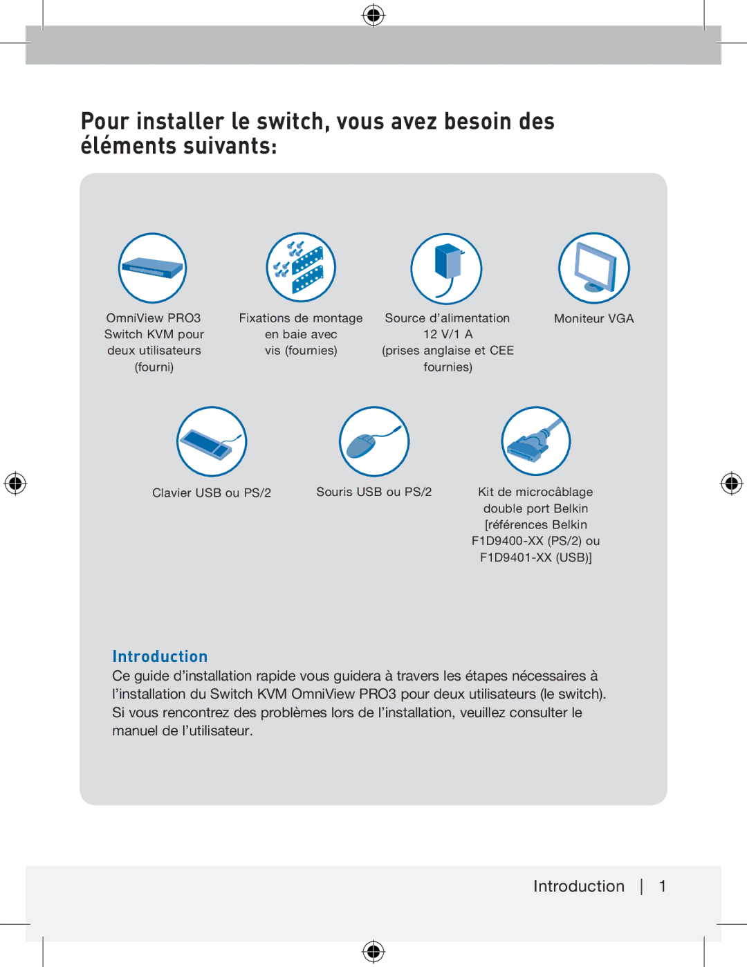 Belkin F1DA216ZEA, F1DA208ZEA manual Introduction 