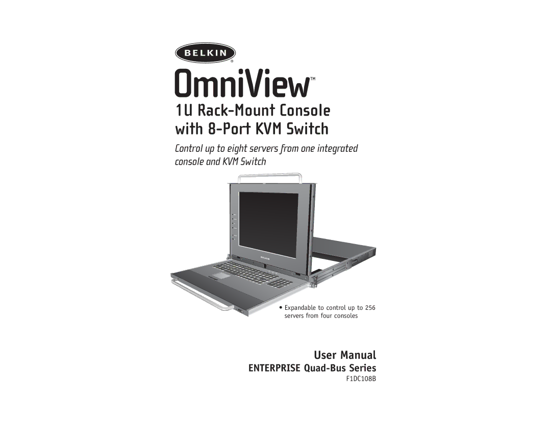 Belkin F1DC108B user manual OmniView 