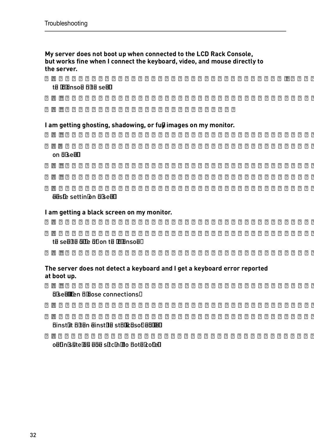 Belkin F1DC108C-US, F1DC116C-US, F1DC1XXC-US user manual Am getting a black screen on my monitor 