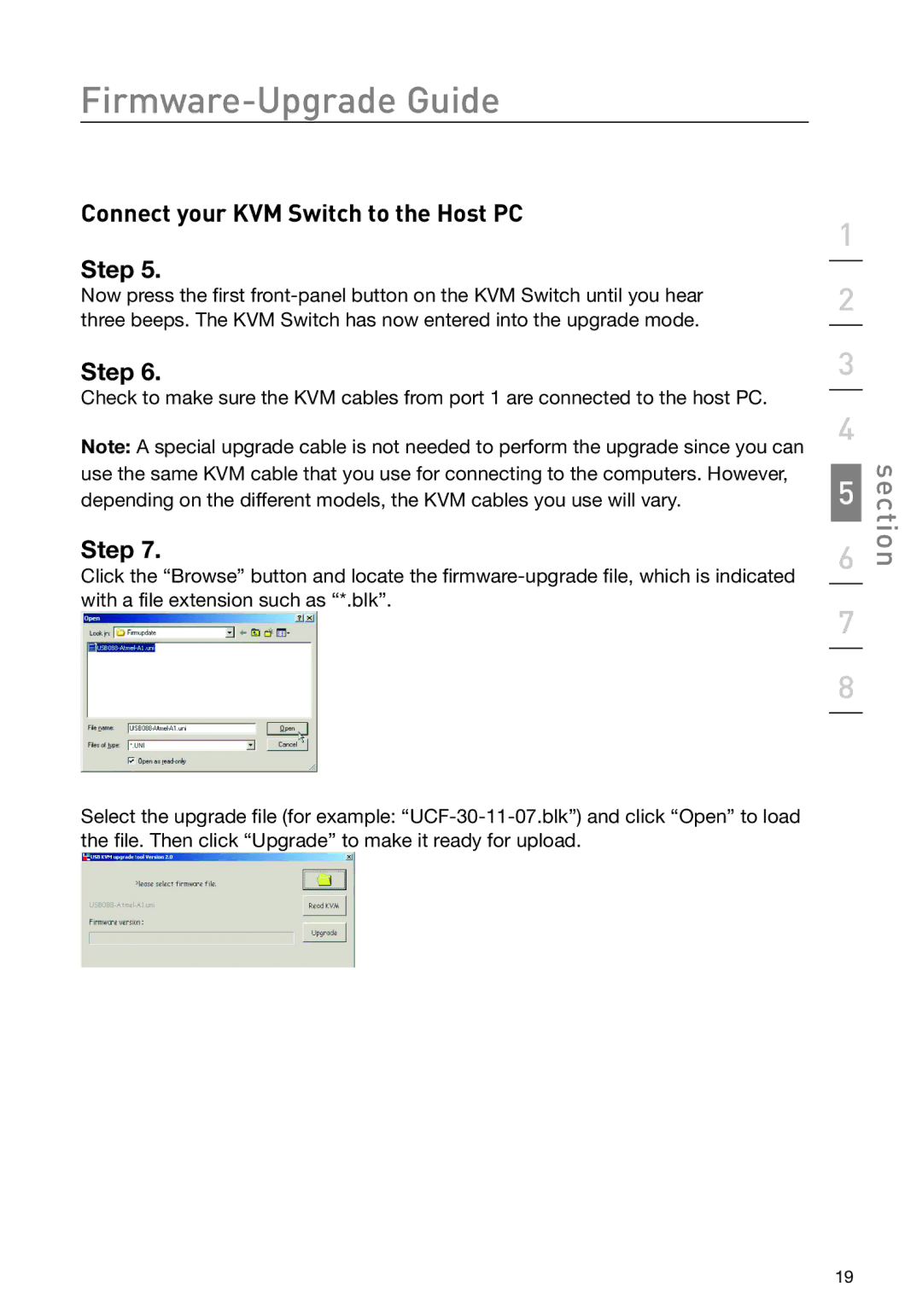 Belkin F1DD102L user manual Connect your KVM Switch to the Host PC Step 