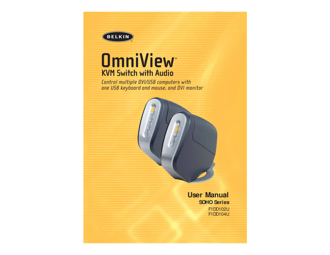 Belkin F1DD102U, F1DD104U user manual OmniView 