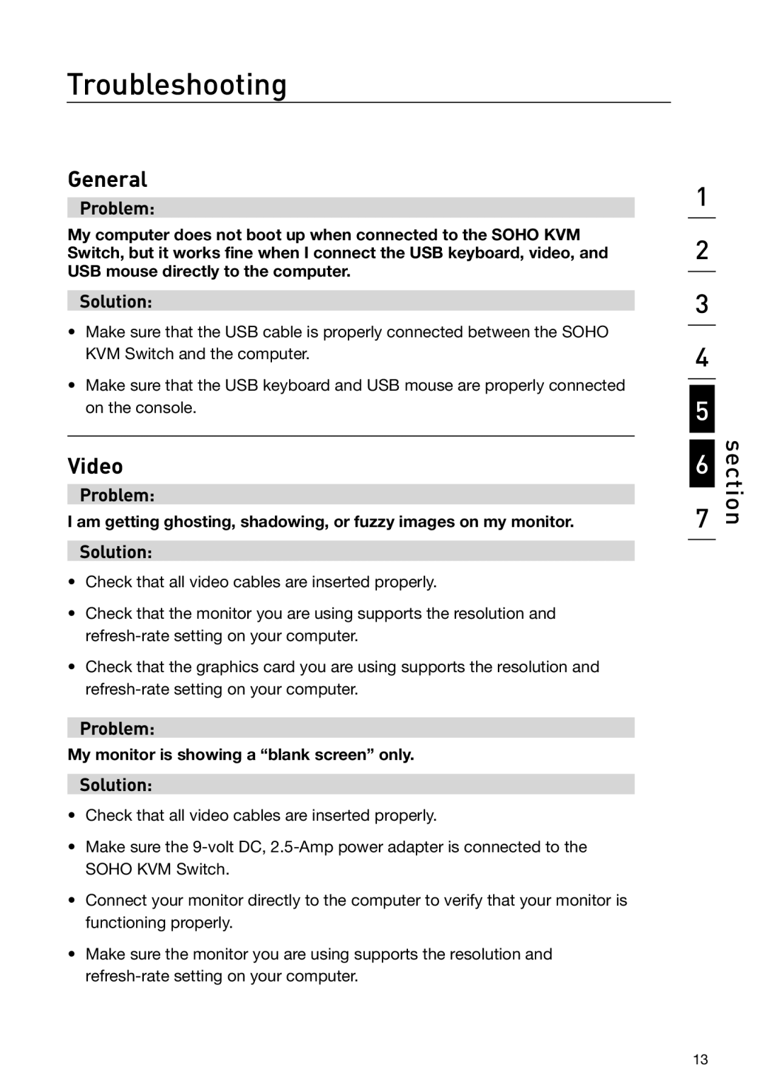 Belkin F1DD102U manual Troubleshooting, General 