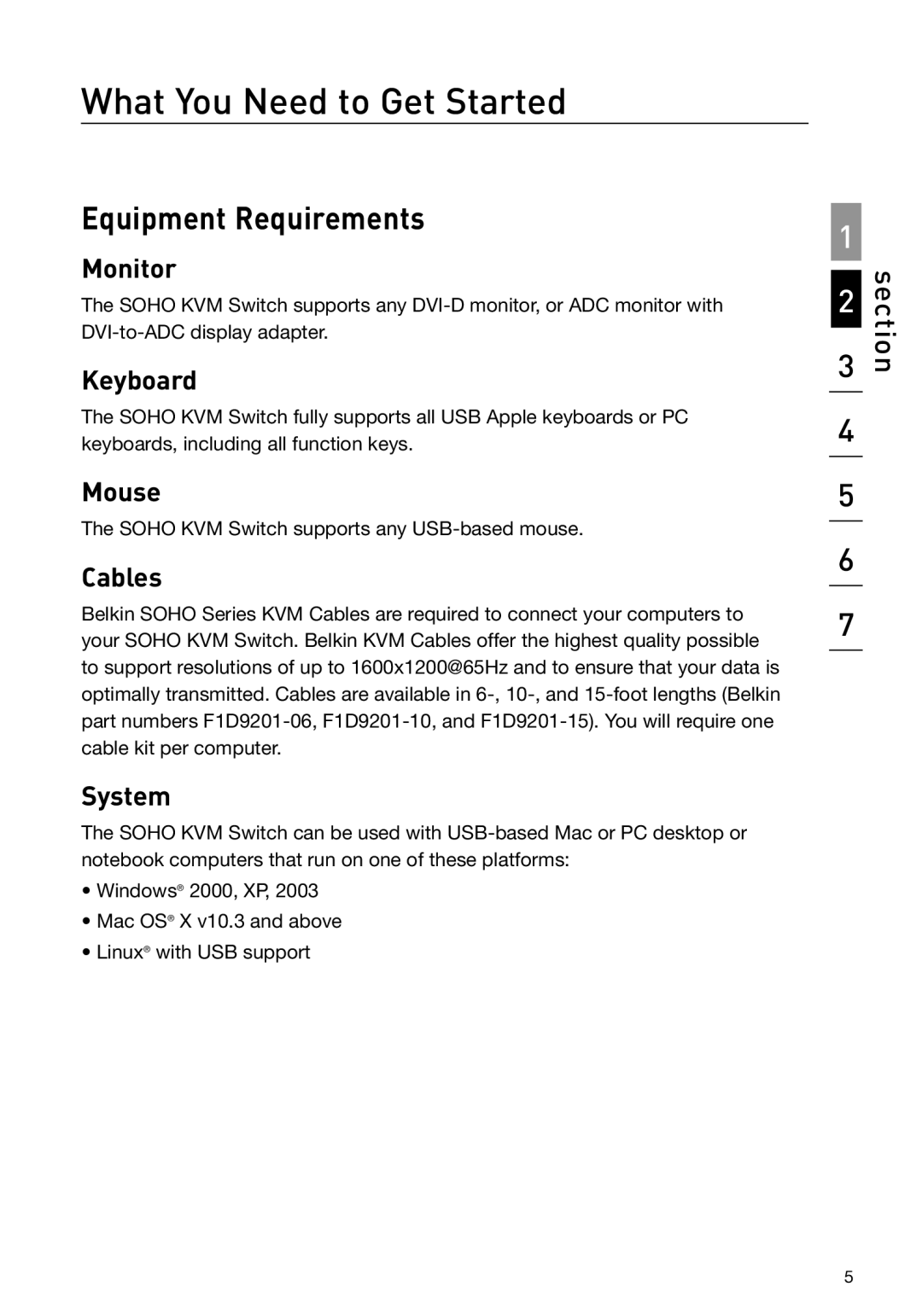 Belkin F1DD102U manual What You Need to Get Started, Equipment Requirements 