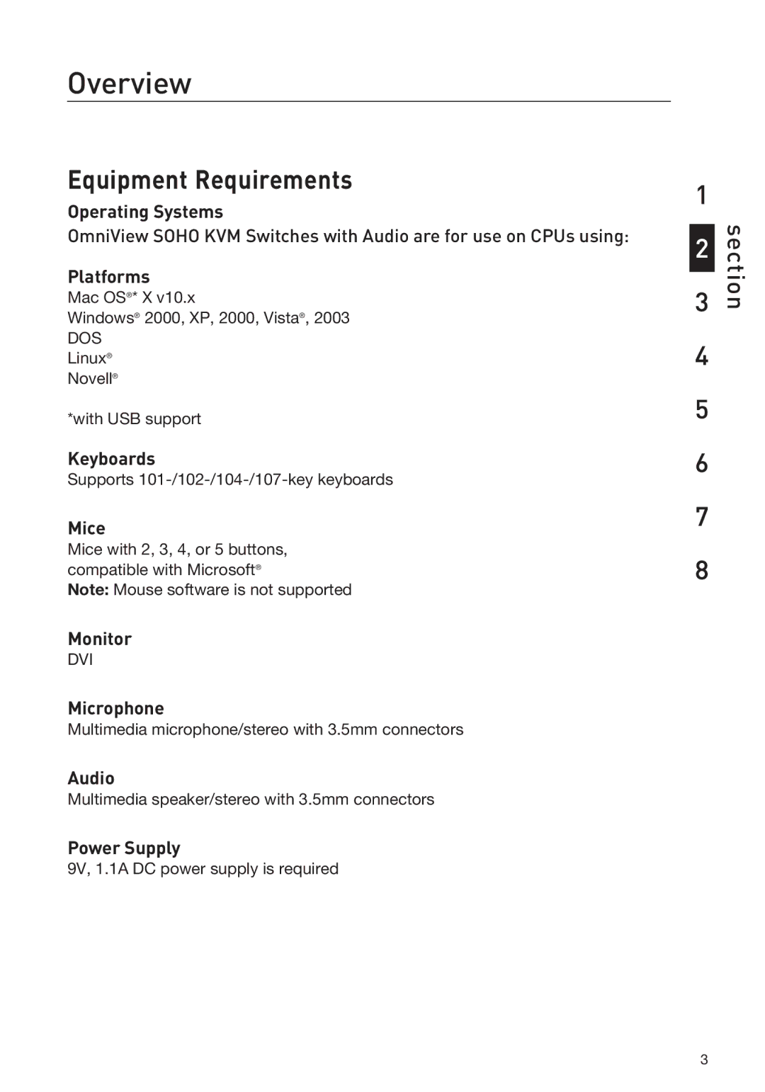 Belkin F1DD102LEA, F1DD104LEA manual Equipment Requirements 