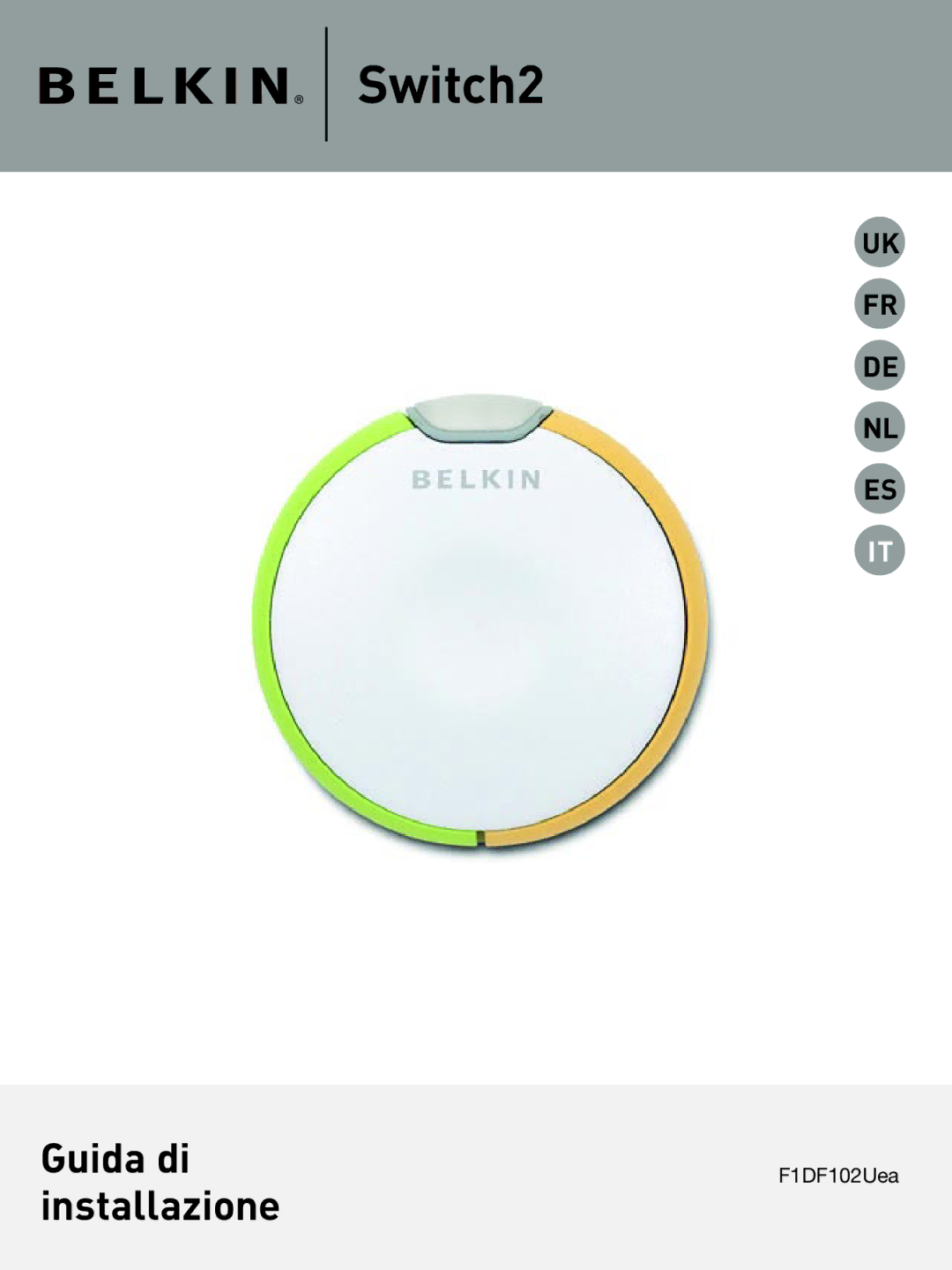 Belkin F1DF102UEA manual Guida di installazione 