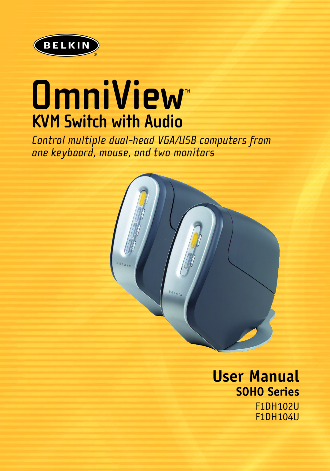 Belkin F1DH104U, F1DH102U user manual OmniView 