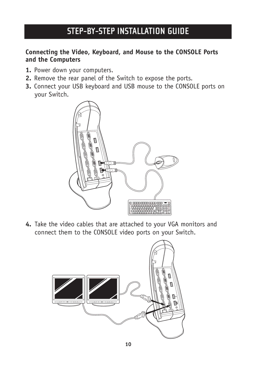 Belkin F1DH102U, F1DH104U user manual STEP-BY-STEP Installation Guide 