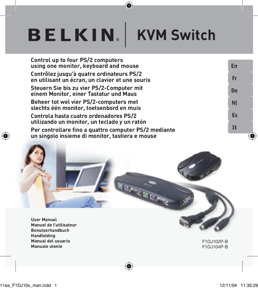 Belkin F1DJ102P-B, F1DJ104P-B user manual KVM Switch 