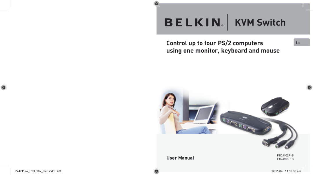 Belkin F1DJ104P-B user manual F1DJ102P-B 